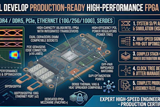 develop production ready fpga pcb ddr4 ddr5 pcie ethernet