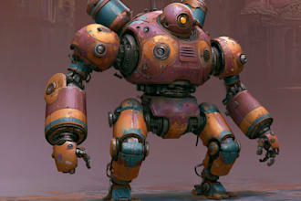 do sci fi mecha and robot concept art