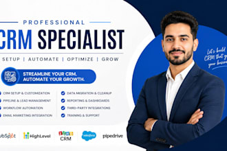 build gohighlevel CRM with automation and sales funnels