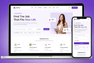 build sleek recruitment website job board job portal hiring staff agency website