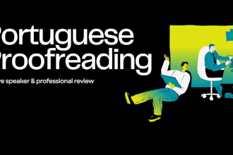 eu vou revisar e editar seus textos em portugues