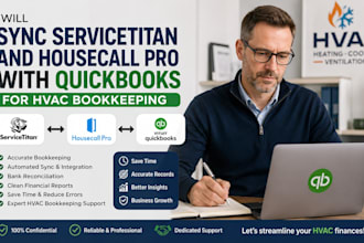 sync servicetitan and housecall pro with quickbooks for hvac bookkeeping