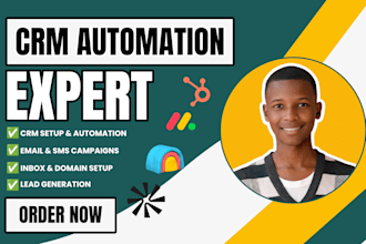 setup clay com, monday com, apollo io hubspot CRM workflows, and automation