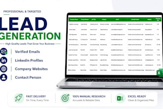 do lead generation, prospect list building and web research