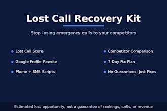 recover your lost plumbing calls