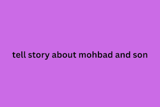 tell story about mohbad and son