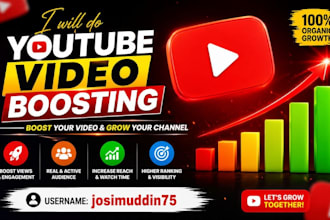 boost your youtube video for more views and engagement