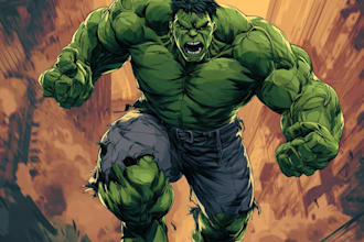 design a superhero comic