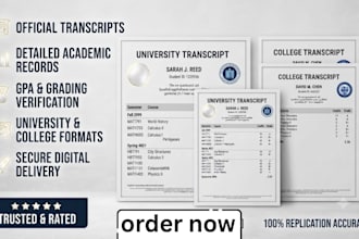 design a professional ged certificate or transcript, create ielts certificate