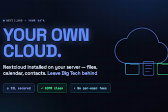 install and configure nextcloud on your own server