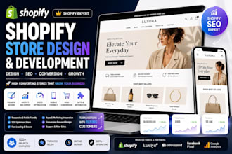 do shopify website shopify store design and shopify SEO