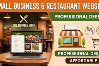 build a small business website for restaurants and shops