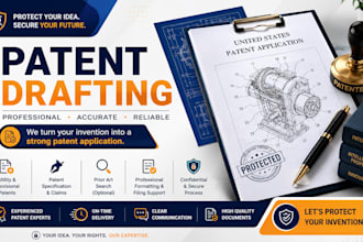 draft uspto utility and provisional patent application with patent claims