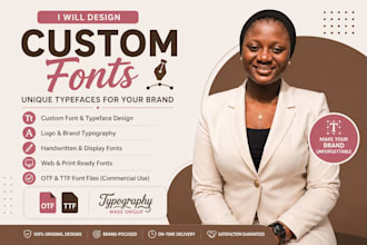 design custom font custom typography font ttf otf and tshirt design