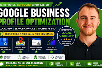 optimize google business profile for local SEO maps ranking and search console