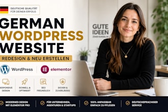 build german wordpress website redesign deutsch wordpress website elementor pro