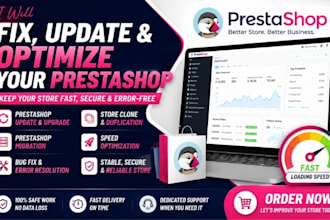 prestashop update migration upgrade bug fix clone and speed optimization