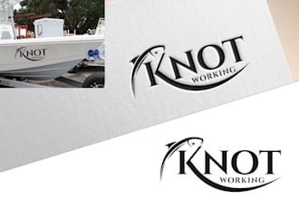 do modern marine, boat, yacht, fishing team and boat charter logo in 24 hours