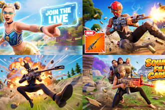 design a custom fortnite thumbnail