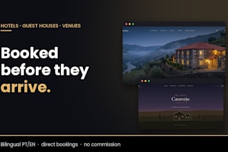design a modern hotel or guest house website that gets bookings