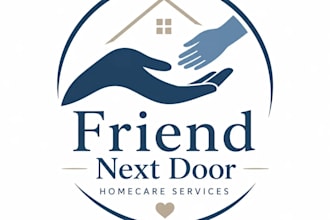 design a professional and caring homecare company logo