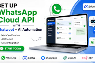 set up whatsapp business cloud API build whatsapp chatbots custom ai automation