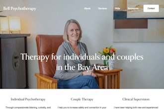 build squarespace wellness therapy website aba counselling psychotherapy website