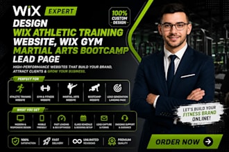 do wix boxing gym swimming tennis supplement,fitness pilates websites design