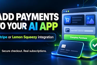 add stripe or lemon squeezy payments to your lovable or bolt app