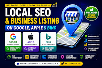 optimize google business profile, apple maps and bing places for local SEO