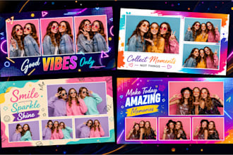 create photo booth overlay, photobooth strip template for your event