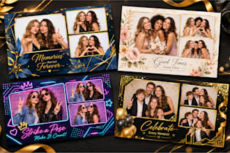 create photo booth overlay, photobooth strip template for your event