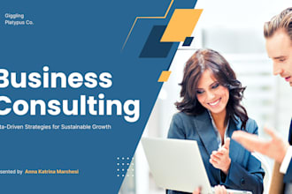 design consulting business startup pitch deck b2b services company proposal deck