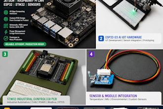 design ai edge device pcb, embedded hardware, esp32 stm32 and jetson boards, dfm