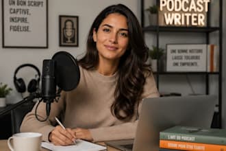 professional script writer for podcasts and youtube
