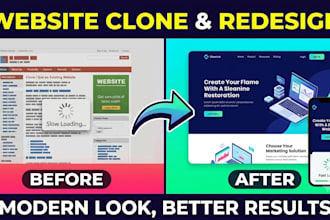 clone or redesign any website into a modern fast version