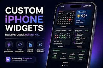 build a custom iphone widget with scriptable