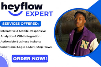 design heyflow funnel setup form and quizze, genially ai fix error