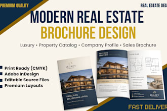 design real estate brochure, property brochure, realtor brochure, catalog design