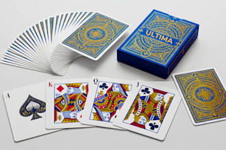design premium custom playing cards card game decks and print ready card artwork