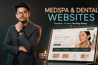 design a premium website for your medspa or dental practice
