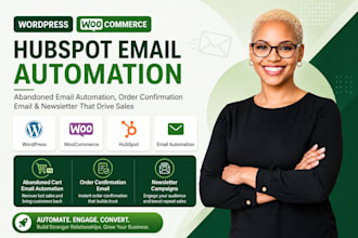 wordpress woocommerce hubspot abandoned email automation,order confirmation