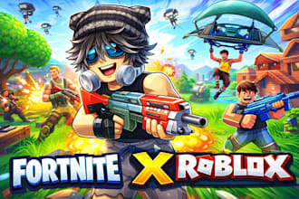 roblox and minecraft thumbnails