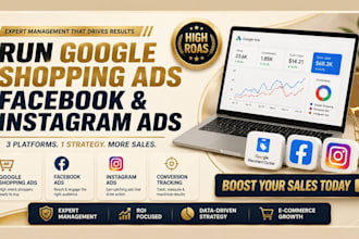 run google shopping ads facebook ads and instagram ads for sales