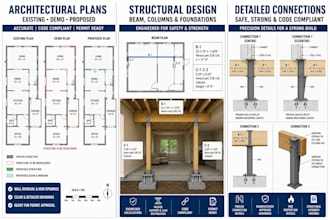 provide calculations and drawings for safe wall removal projects