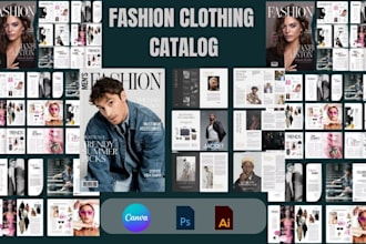 design b2b fashion clothing apparel fabric product catalog, brochure, linesheet