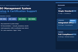 build your iso management system and connect you with cb