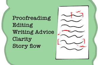 proofread, edit, and offer writing advice