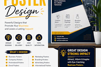 design a modern and professional business poster
