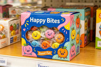 design creative box, pouch and label packaging design